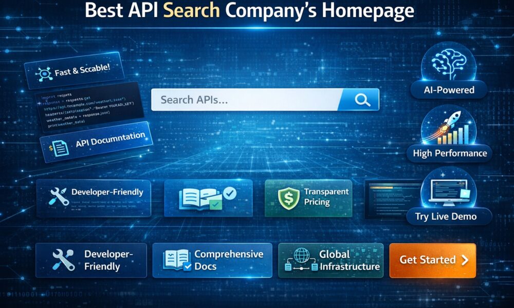 Best API Search Company’s Homepage
